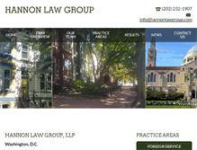 Tablet Screenshot of hannonlawgroup.com